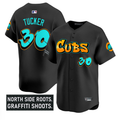 Kyle Tucker #30 Chicago Cubs Graffiti North Side Edition Limited Jersey - Black