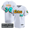Kyle Tucker #30 Chicago Cubs Graffiti North Side Edition Limited Jersey - White