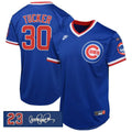 Kyle Tucker #30 Chicago Cubs Ryne Sandberg Tribute Patch Limited Jersey - Royal