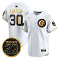 Kyle Tucker #30 Chicago Cubs Ryne Sandberg Tribute Limited Jersey - White Gold