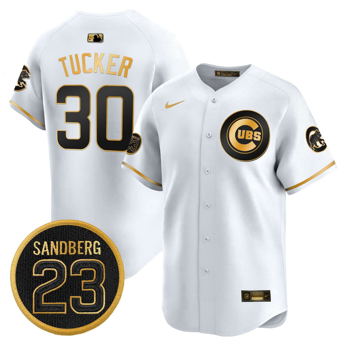 Kyle Tucker #30 Chicago Cubs Ryne Sandberg Tribute Limited Jersey - White Gold