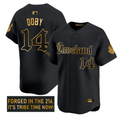 Larry Doby #14 Cleveland Indians Gothic Iron Edition Limited Jersey