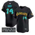 Larry Doby #14 Cleveland Indians Graffiti Ink Edition Limited Jersey