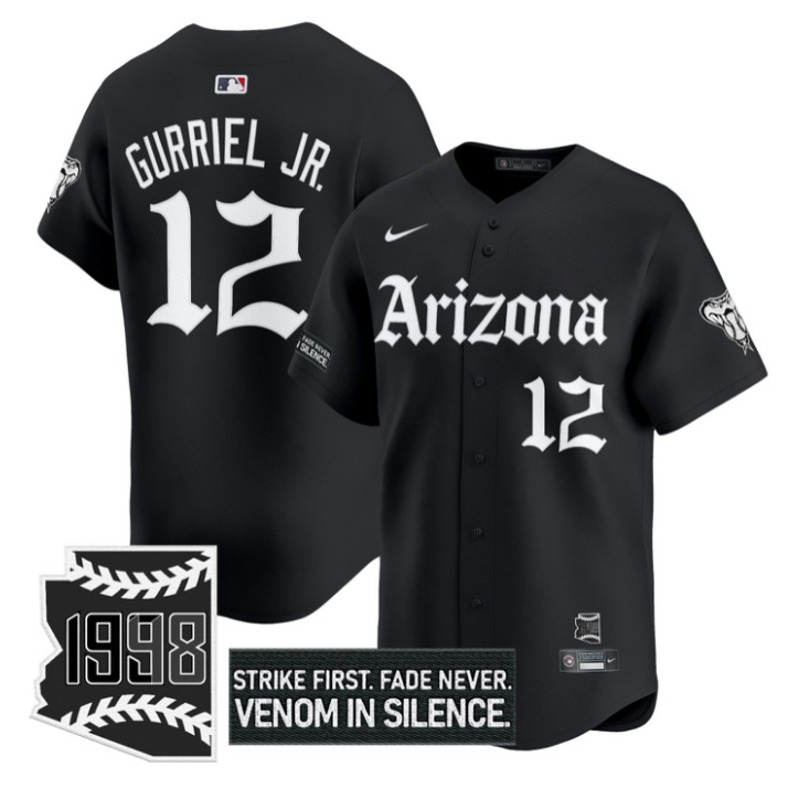 Lourdes Gurriel Jr #12 Arizona Diamondbacks Gothic Desert Fang Limited Jersey