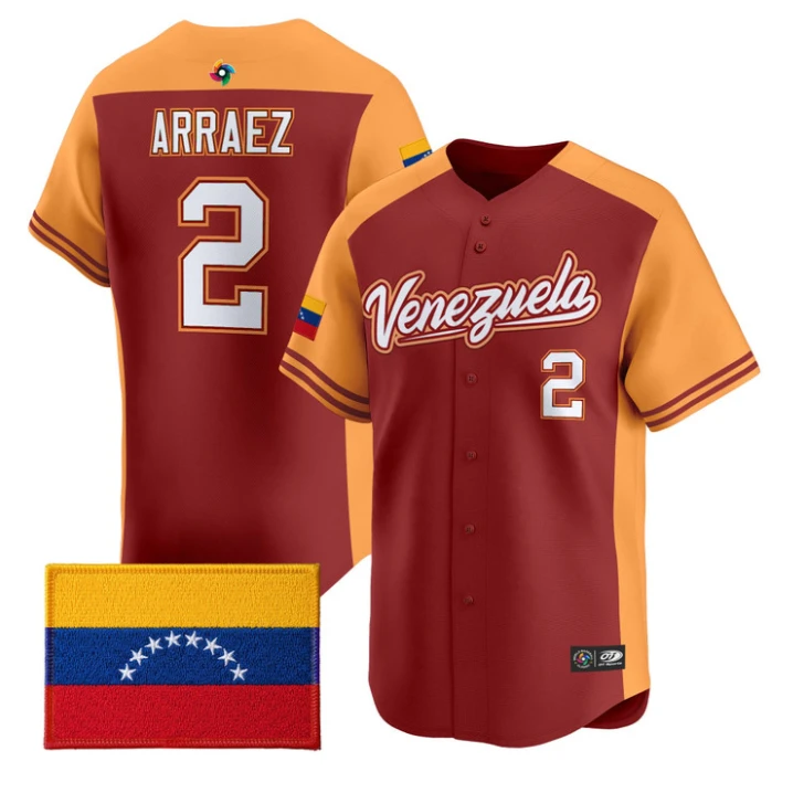 Luis Arraez #2 2026 Team Venezuela World Limited Baseball Jersey