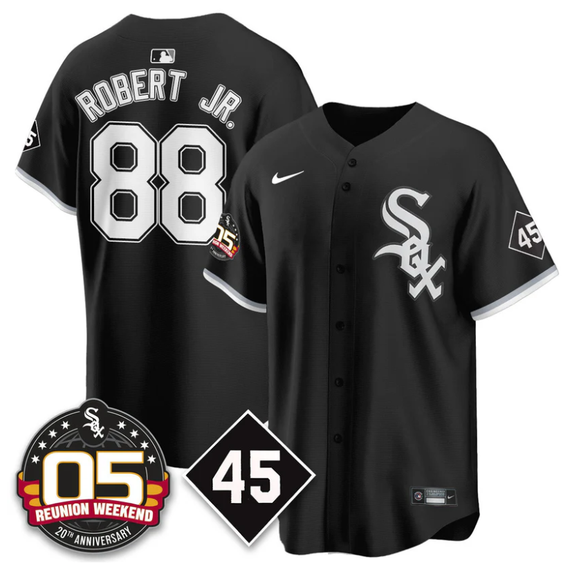 Luis Robert Jr #88 Chicago White Sox 2025 Reunion Weekend Limited Jersey - Black