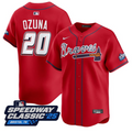 Marcell Ozuna #20 Atlanta Braves Speedway Classic Limited Jersey - Red