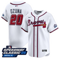 Marcell Ozuna #20 Atlanta Braves Speedway Classic Limited Jersey - White