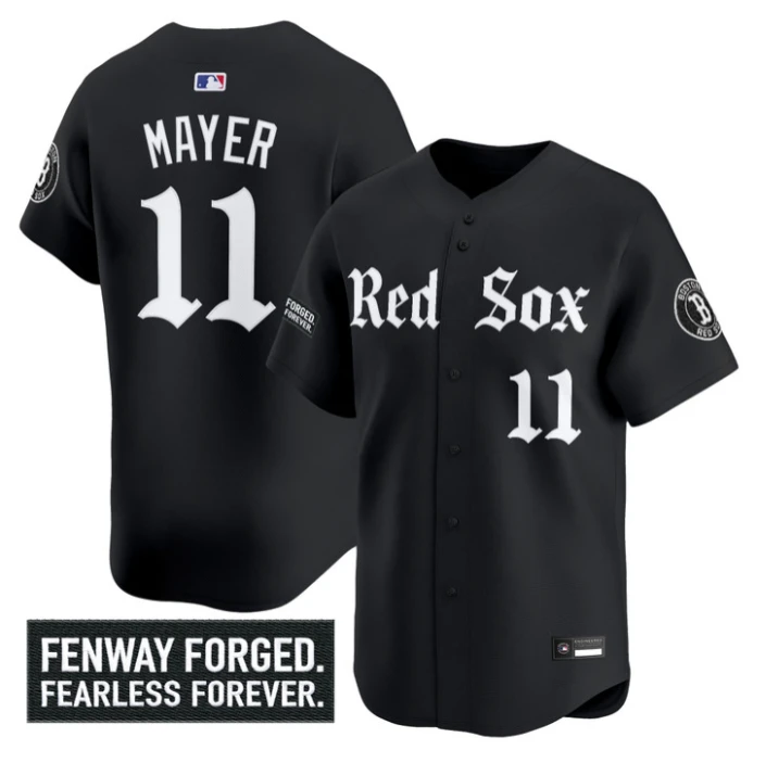 Marcelo Mayer #11 Boston Red Sox Gothic Edition Premier Jersey