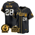 Matt Olson #28 Atlanta Braves Atliens Hank Aaron Patch Limited Jersey