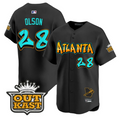 Matt Olson #28 Atlanta Braves Graffiti A-Town Edition Limited Jersey - Black