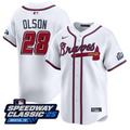 Matt Olson #28 Atlanta Braves Speedway Classic Limited Jersey - White