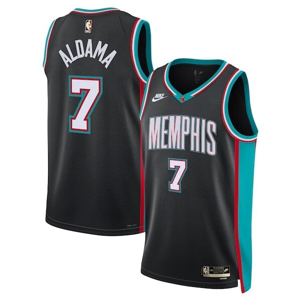 Memphis Grizzlies Nike Classic Edition Jersey - Black - Santi Aldama - Unisex