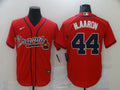 Atlanta Braves #44 Nike Men Haaron Game Jerseys Limited Jersey - Red