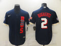 Boston Red Sox #2 Nike Men 2021 Bogaerts Star Game Jersey - Blue