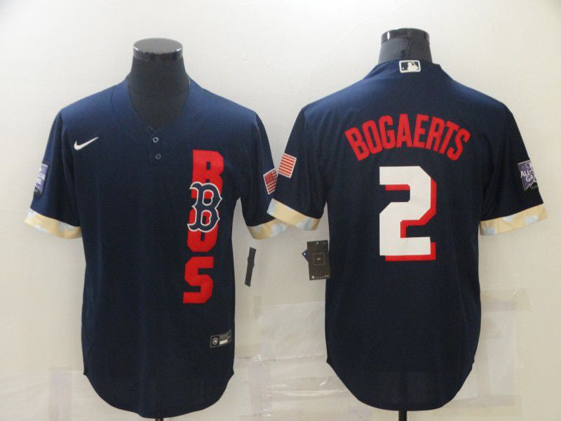 Boston Red Sox #2 Nike Men 2021 Bogaerts Star Game Jersey - Blue