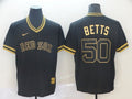 Black Gold #50 Boston Red Sox Nike Men 2022 Betts Limited Jersey
