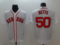 Boston Red Sox #50 Men 2021 Betts Limited Jersey - White