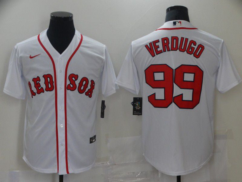 Boston Red Sox #99 Nike Men 2021 Verdugo Limited Jersey - White