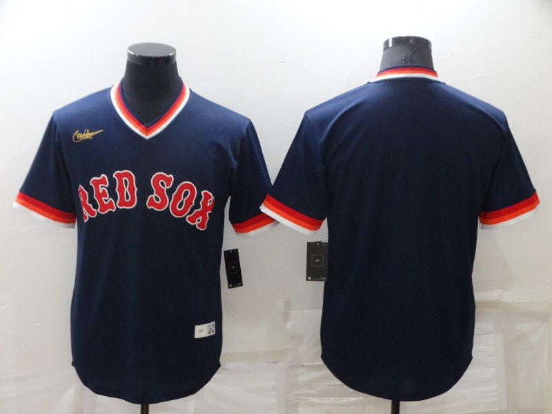 Boston Red Sox Nike Men 2022 Blank Throwback Limited Jersey - Blue