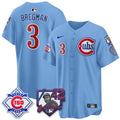 Jackie Robinson #42 Chicago Cubs Men 150Th Anniversary Day Patch Vapor Premier Lim Jersey
