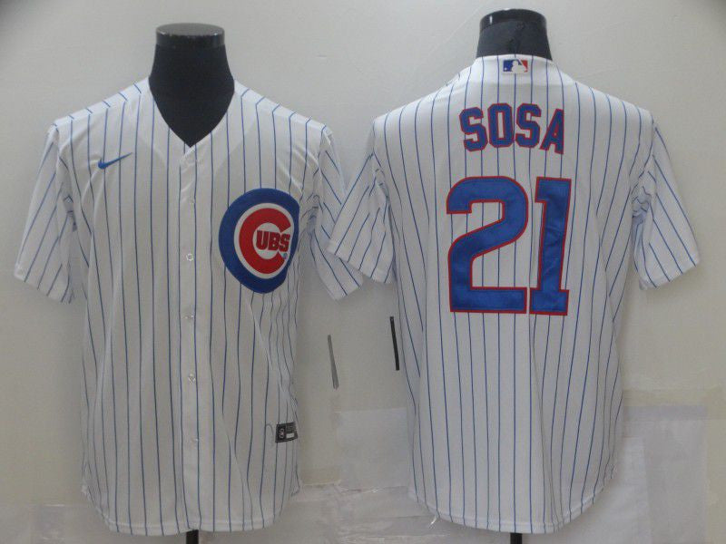Chicago Cubs #21 Nike Men Sosa Game Jerseys Limited Jersey - White