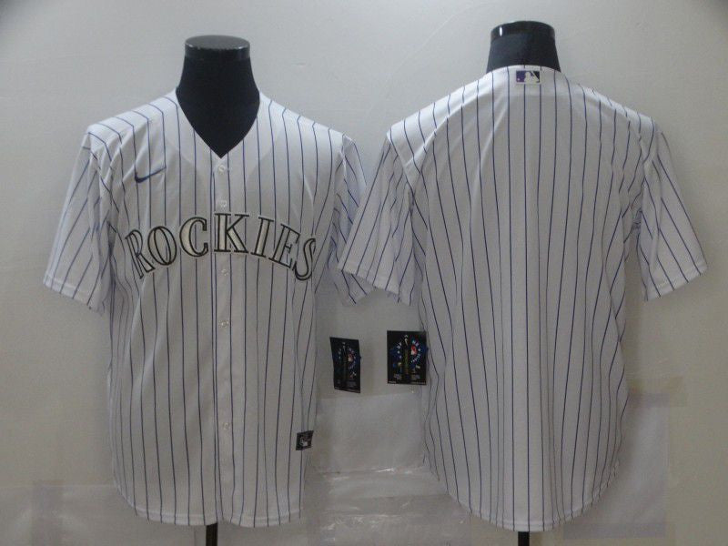 Colorado Rockies Nike Men Blank Game Jerseys Limited Jersey - White