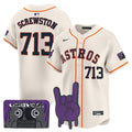 Dj Screw #71 Houston Astros Men Patch Vapor Premier Limited Jersey