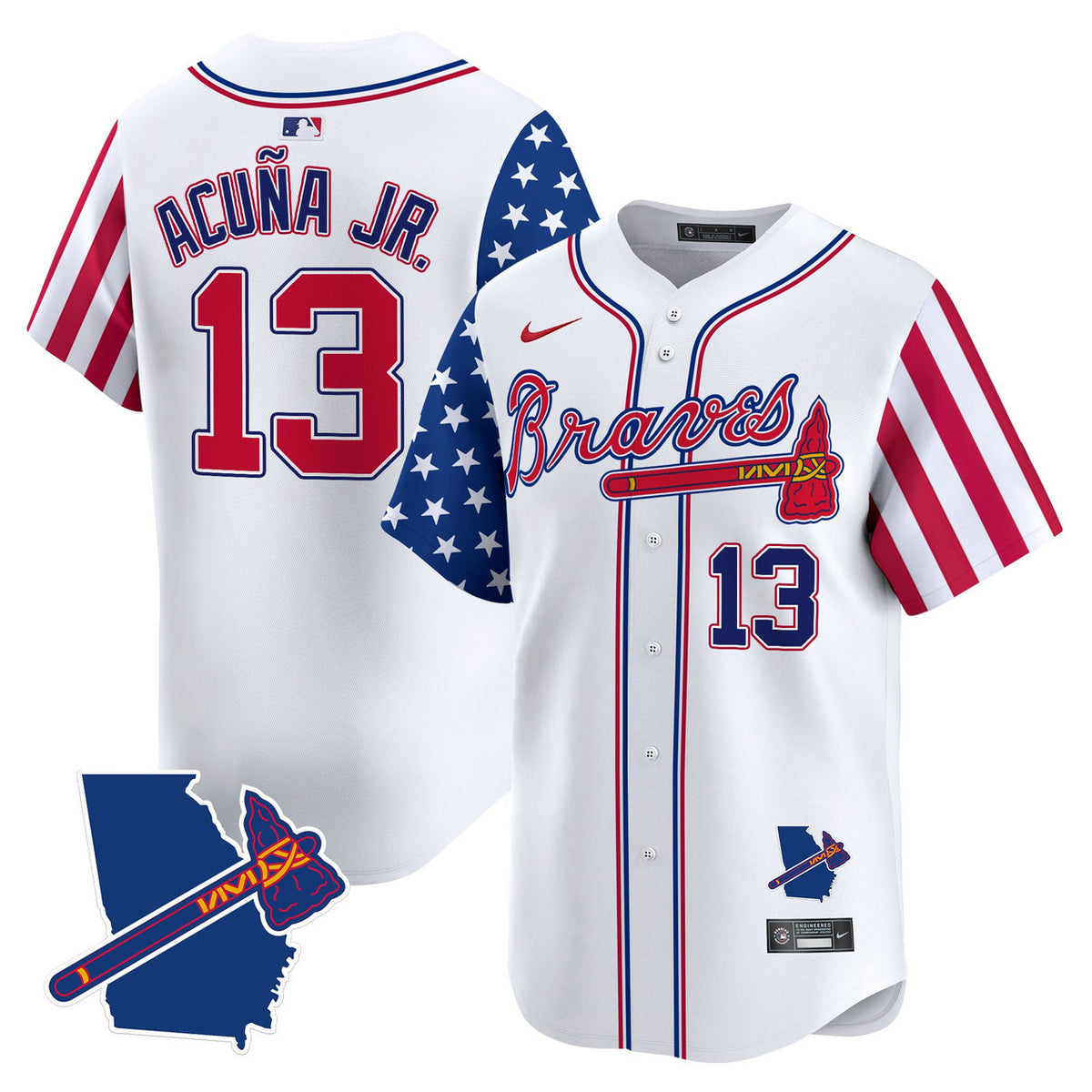 Independence Day V Atlanta Braves Men 2025 Apor Premier Limited Jersey
