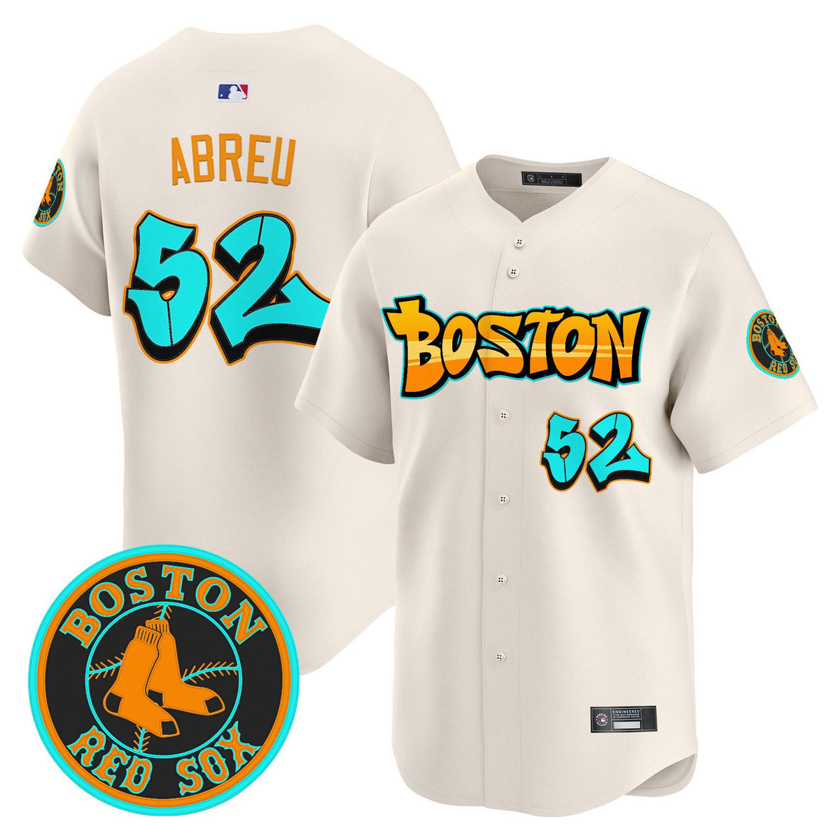 Boston Red Sox Men Graffiti Streetstyle Edition Vapor Premier Limited Jersey