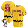 Cincinnati Reds Men X Peanuts Vapor Premier Limited Jersey