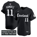 Gothic Iron Cleveland Indians Men Edition Vapor Premier Limited Jersey