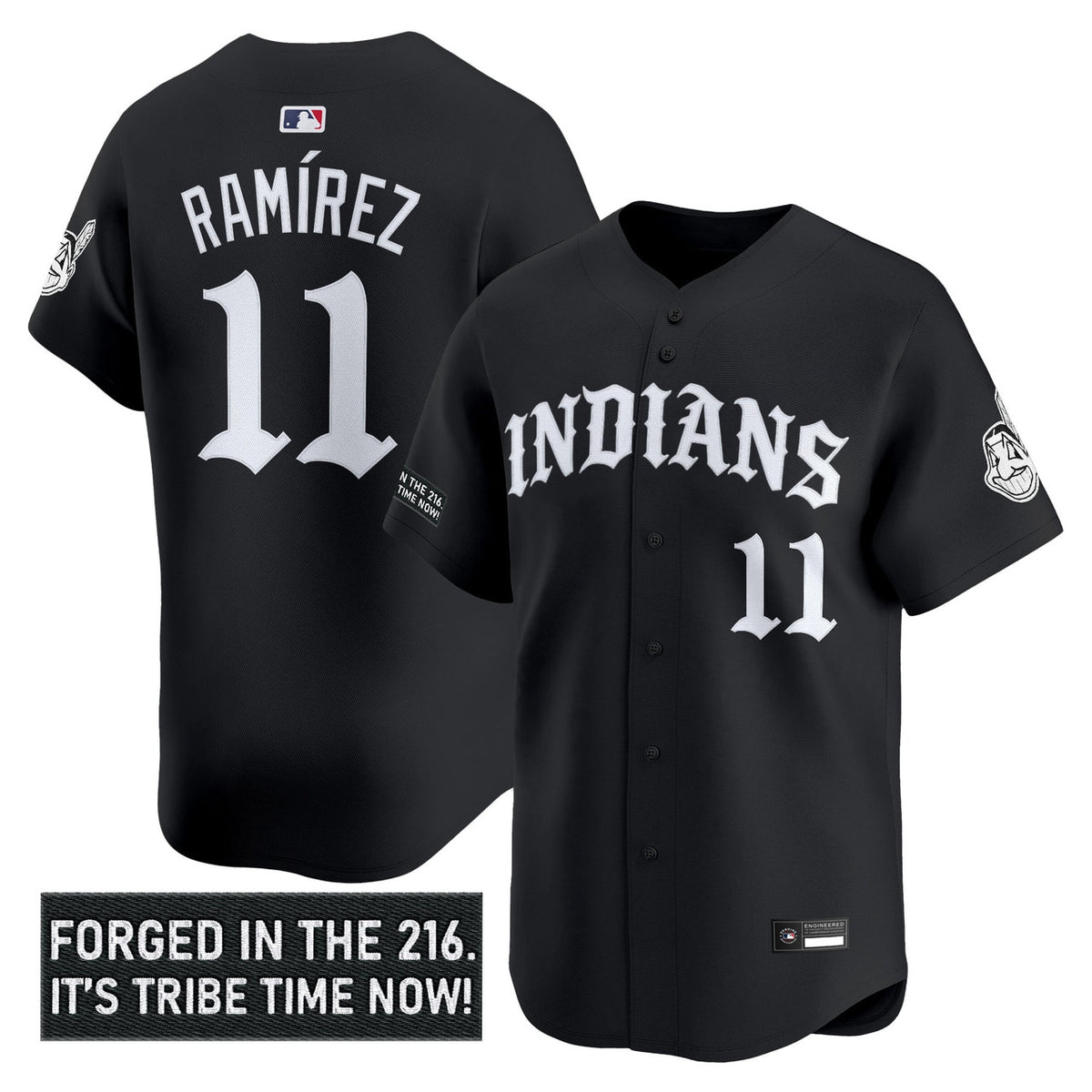 Cleveland Indians Men Old English Edition Vapor Premier Limited Jersey