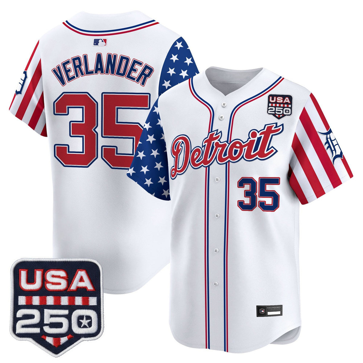 Detroit Tigers Men America250 Edition Vapor Premier Limited Jersey