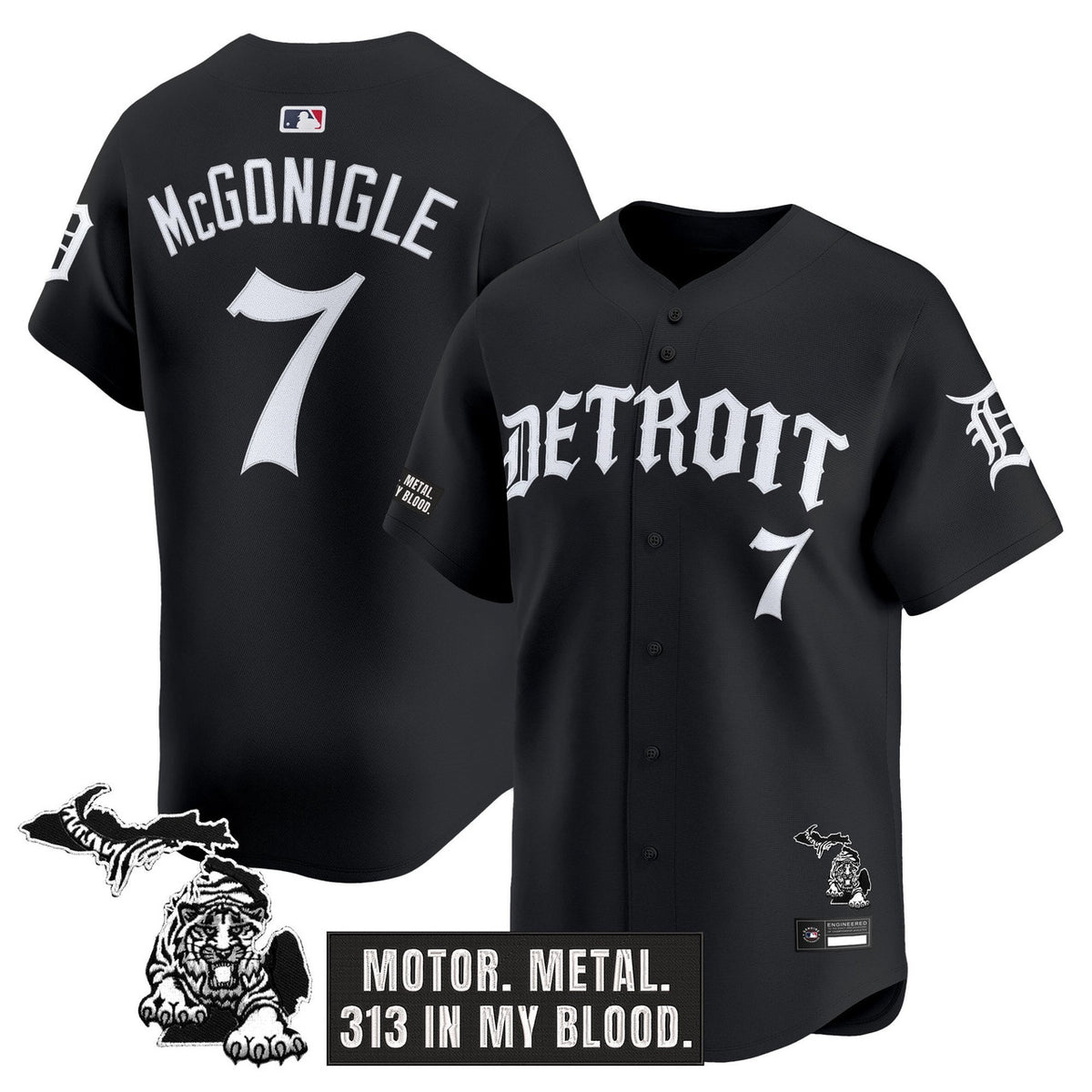 Detroit Tigers Men Old English Edition Vapor Premier Limited Jersey