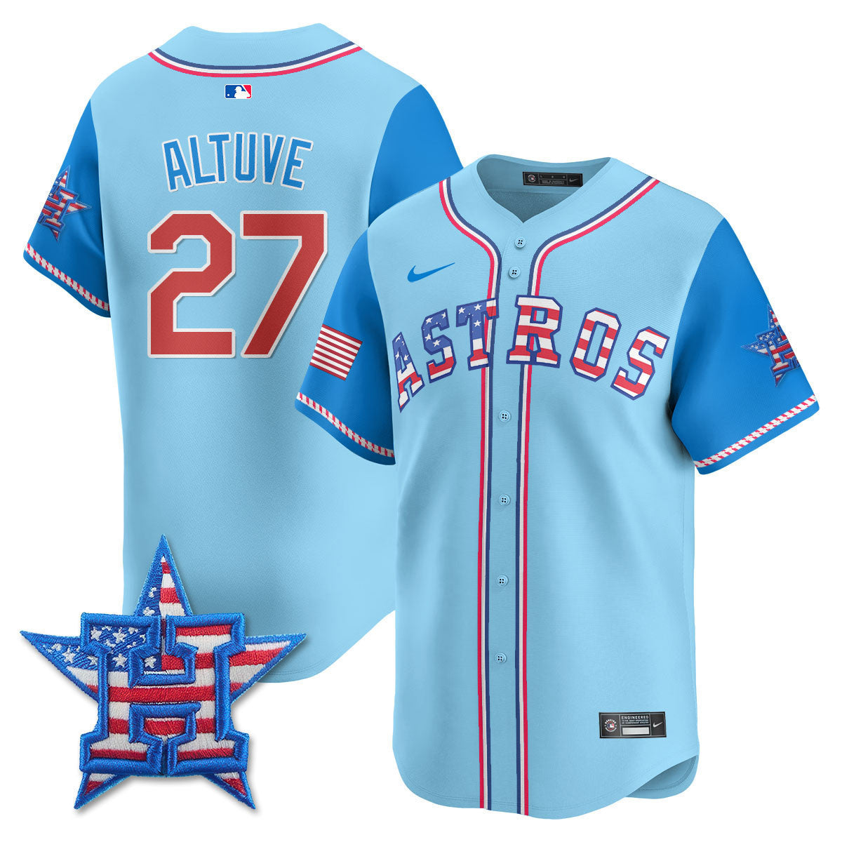 Houston Astros Men 2025 Fourth Of July Vapor Premier Limited Jersey