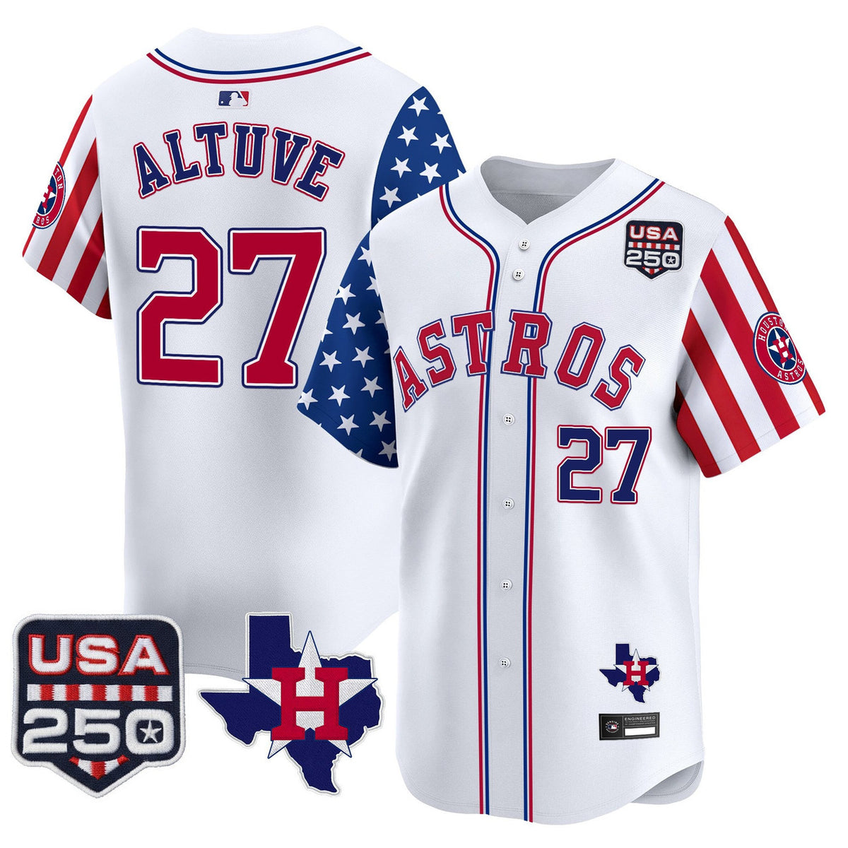 Houston Astros Men America Edition Vapor Premier Limited Jersey