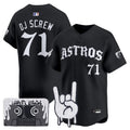 Dj Screw V Houston Astros Men Apor Premier Gothic Edition Limited Jersey