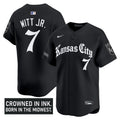 Gothic Crown #00 Kansas City Royals Men Edition Vapor Premier Limited Jersey