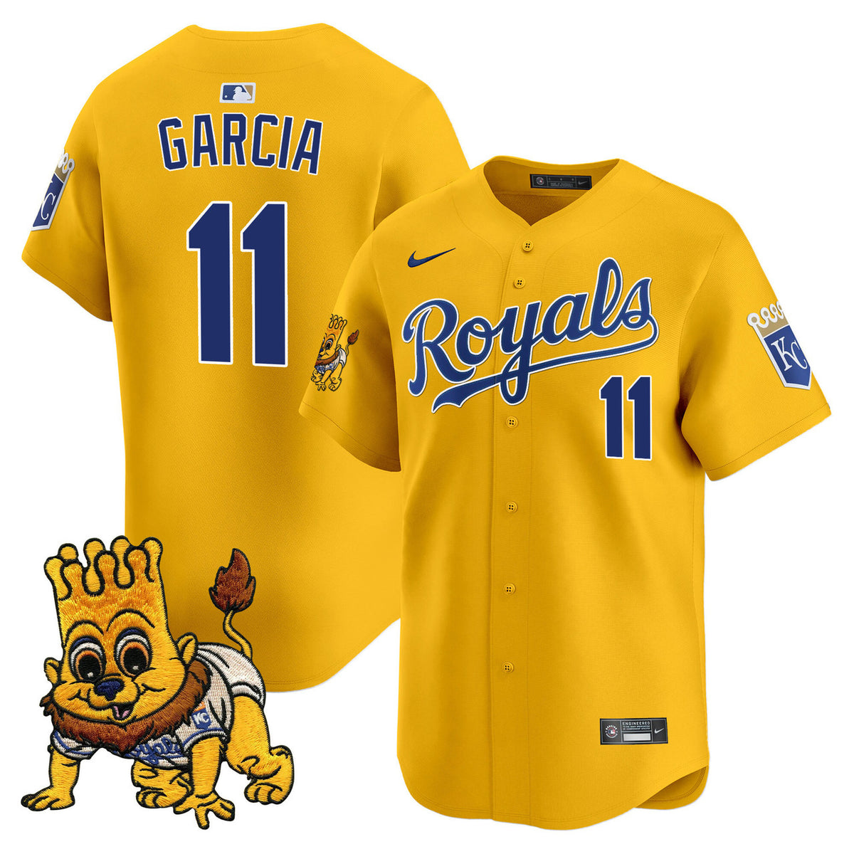 Kansas City Royals Men Sluggerrr Patch Vapor Premier Limited Jersey