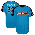 American League #32 Detroit Tigers Majestic Mens 2017 Michael Fulmer Star Game Home Run Derby Player Jersey - Blue