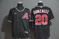 Luis Gonzalez #20 Arizona Nike Mens Diamondback Limited Flex Base Jersey - Black