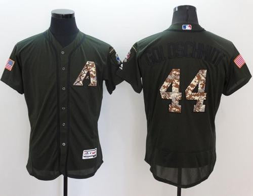 Paul Goldschmidt #44 Arizona Diamondbacks Mens Flexbase Authentic Salute To Service Jersey - Green
