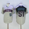 Randy Johnson #51 Arizona Diamondbacks Majestic Mens 2016 Retired Capri Flexbase Limited Baseball Jersey - Gray