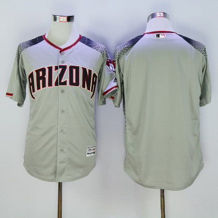 Arizona Diamondbacks Majestic Mens 2016 Blank Road Brick Flexbase Limited Baseball Jersey - Gray