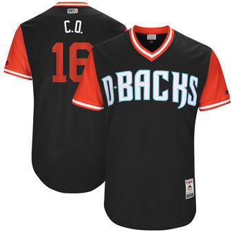 Chris Owings Arizona Diamondbacks Majestic Mens 2017 Co Players Weekend Authentic Jersey - Black