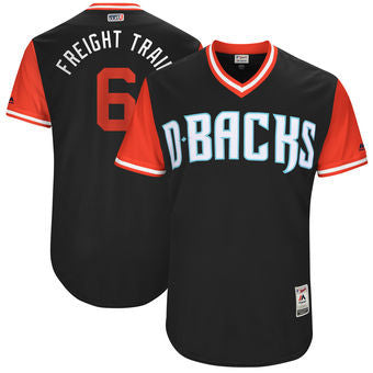 David Peralta #6 Arizona Diamondbacks Majestic Mens 2017 Freight Train Players Weekend Authentic Jersey - Black