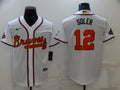 Jorge Soler #12 Atlanta Braves Mens 2022 World Series Champions Program Limited Cool Base Baseball Jersey - White Gold