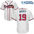 Atlanta Braves #19 Majestic Mens Ra Dickey Home Limited Cool Base Jersey - White