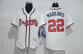 Nick Markakis #22 Atlanta Braves Mens 2016 Home Flexbase Limited Baseball Jersey - White